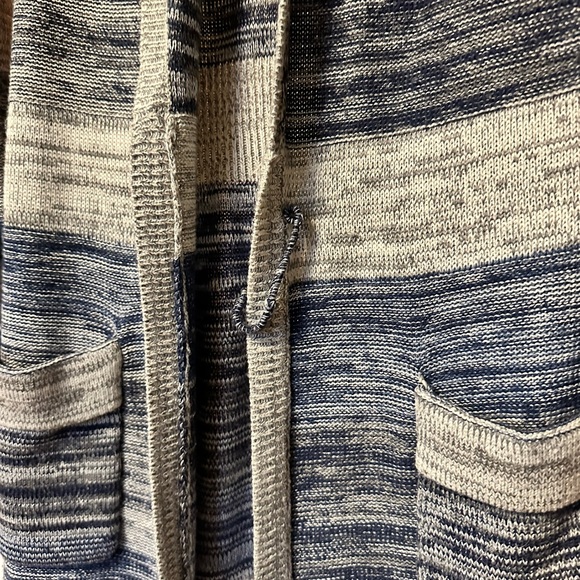 Aventura Cardigan sweater. Blue & grey - Picture 5 of 6